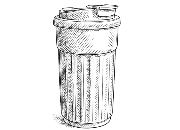 Série de canecas de café