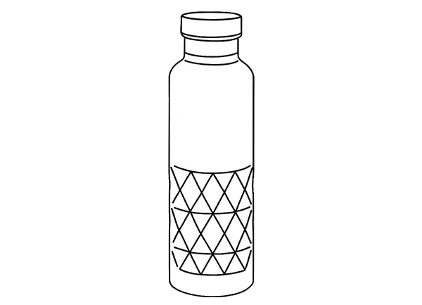 Garrafa de parede única